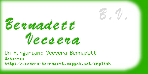 bernadett vecsera business card